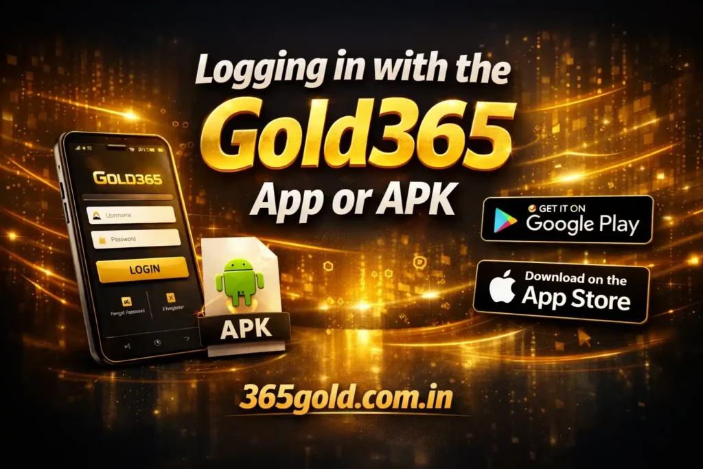 Log in to Gold365 on Mobile Browser